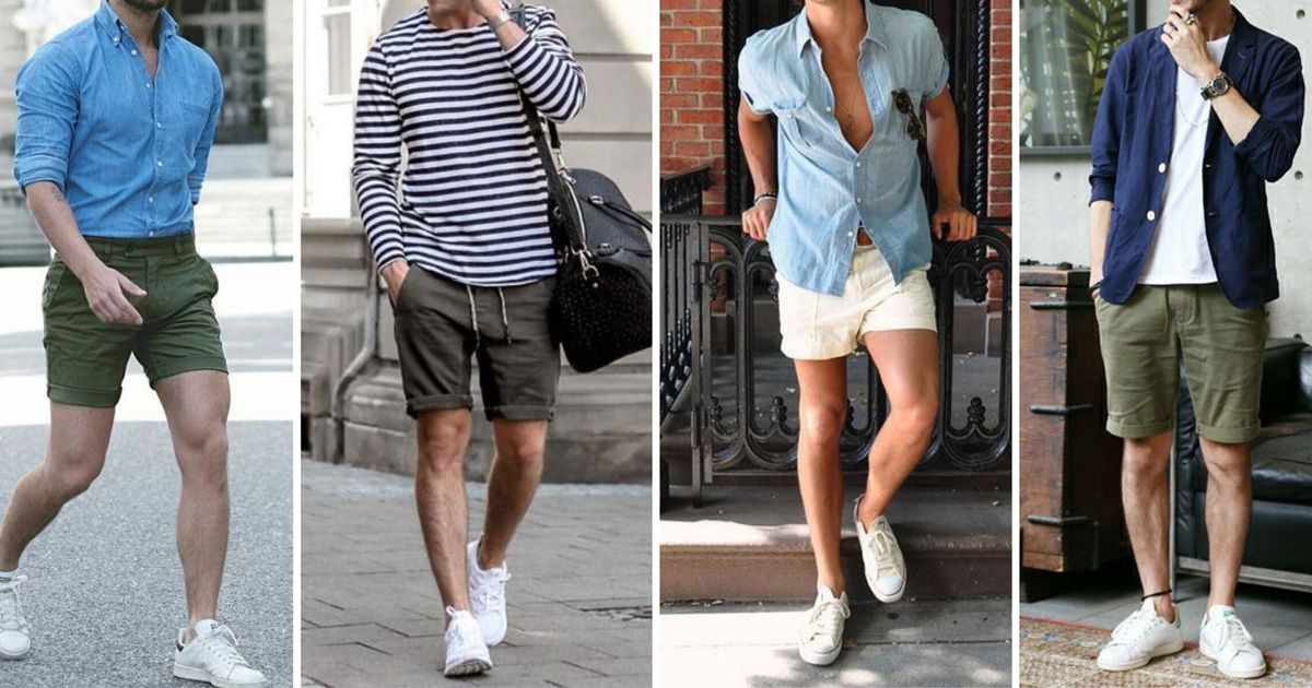 sneakers with shorts