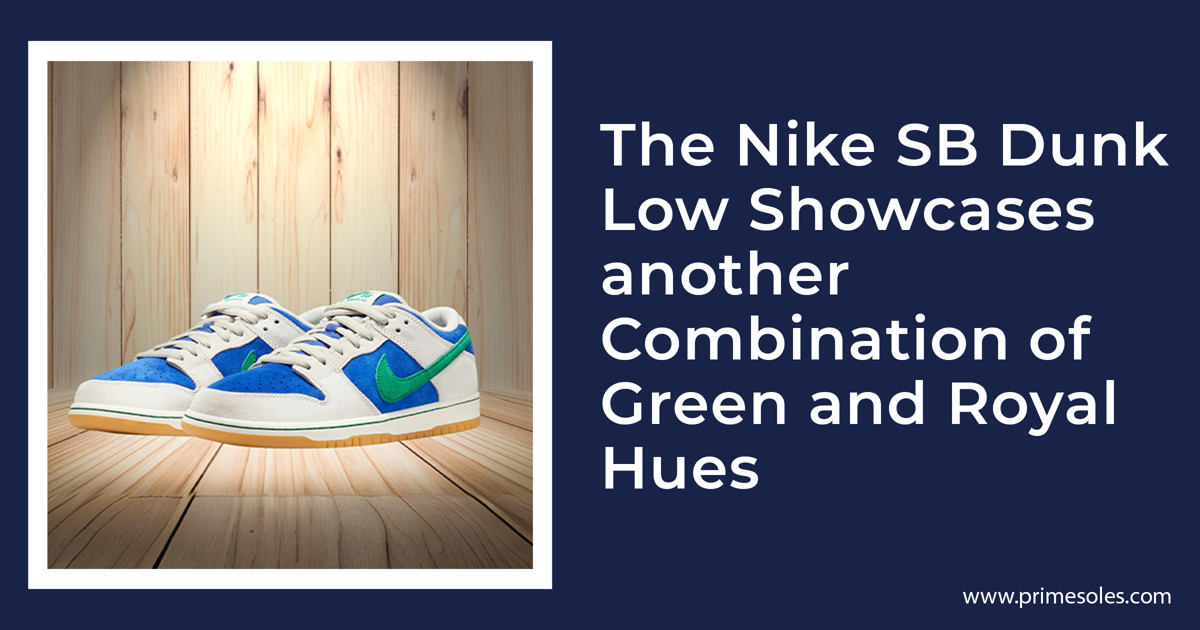Nike SB Dunk Low Showcases another Combination of Green and Royal Hues
