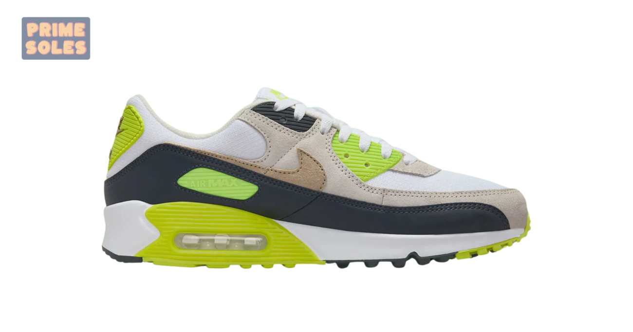 Air Max 90 Cyber Yellow and Orewood Brown