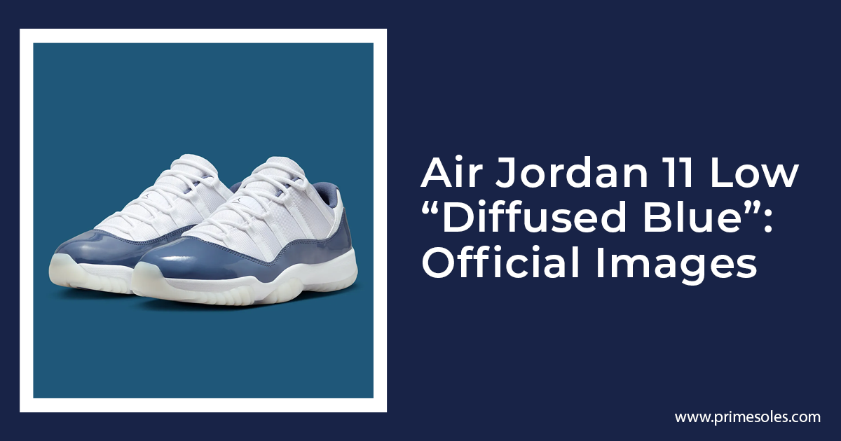 Air Jordan 11 Low “Diffused Blue”: Official Images